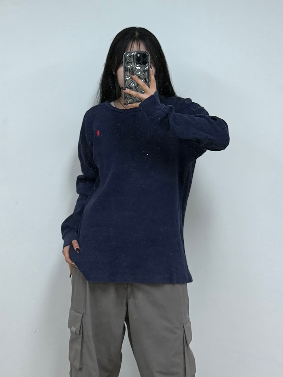 폴로랄프로렌 와플 텍스처 긴팔 티셔츠 E7 상품이미지1