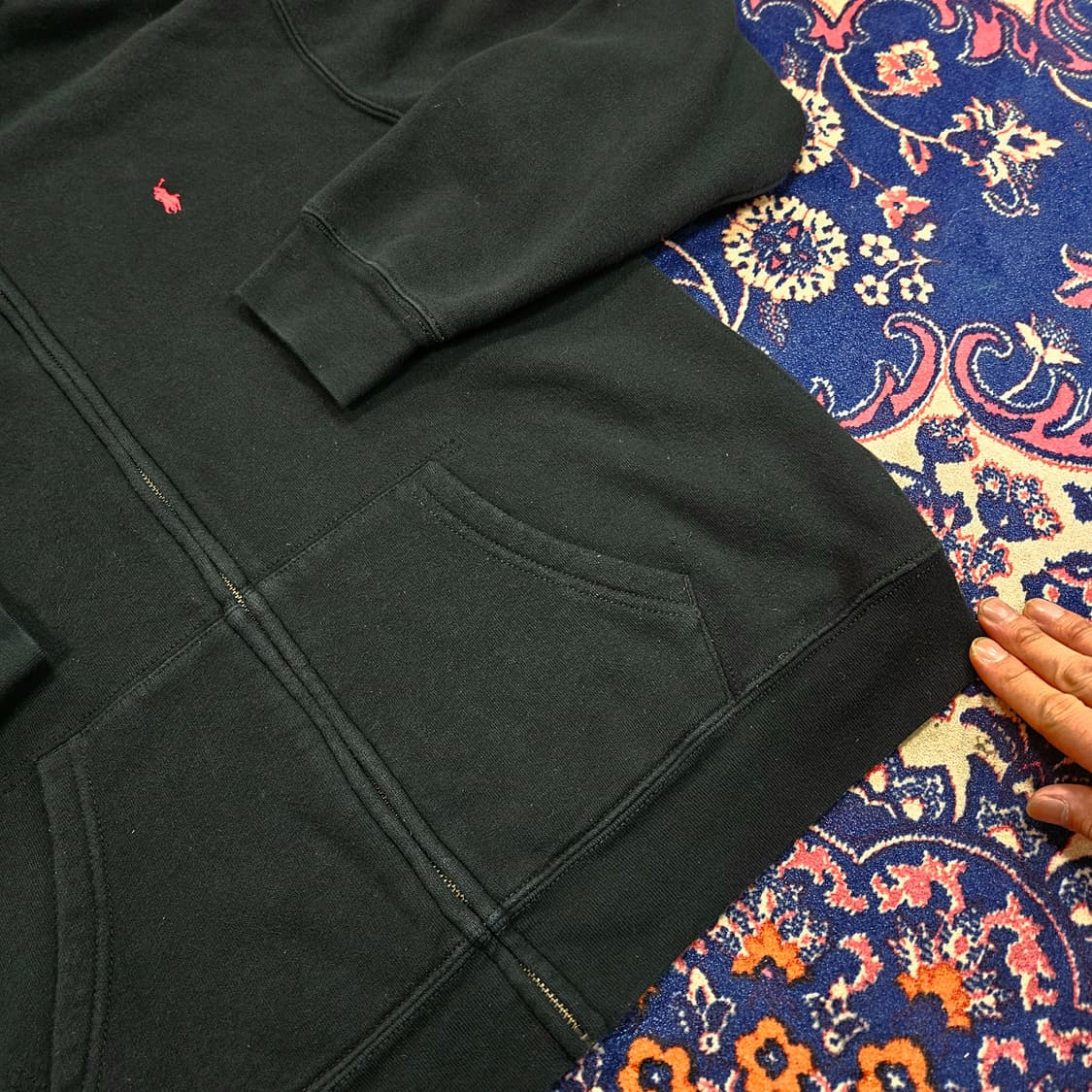 폴로랄프로렌 레드 포니 자수 기모 후드집업  상품이미지3