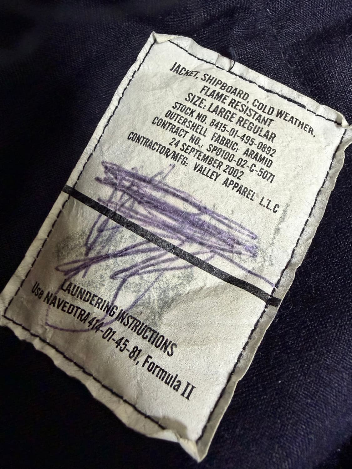 [L] 빈티지 00s 오리지널 USN 쉽보드 콜드웨더 자켓 상품이미지3