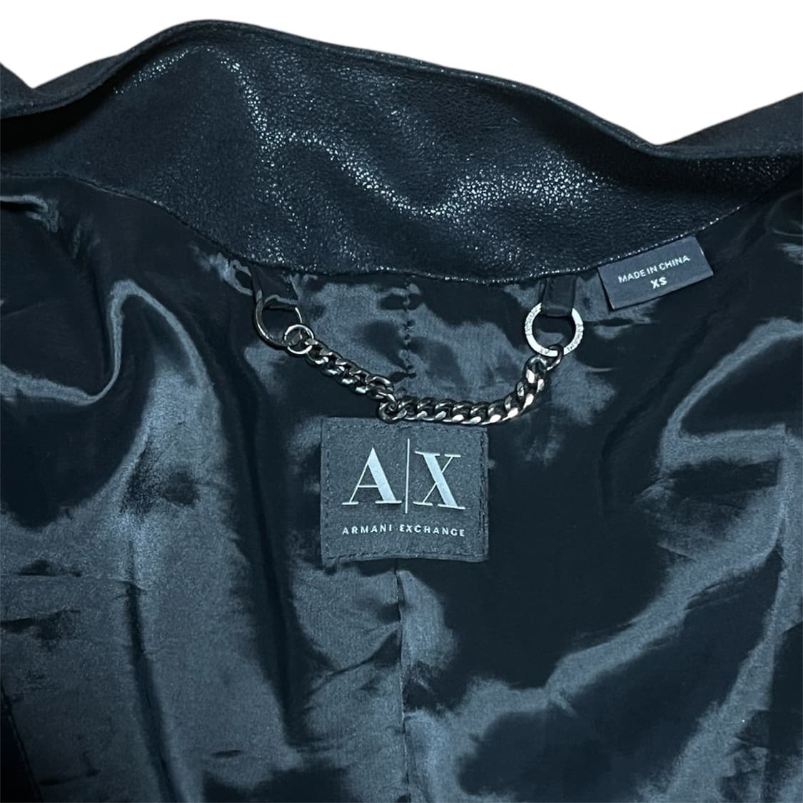 아르마니 익스체인지 사선 하이브리드 니트 집업자켓 상품이미지2