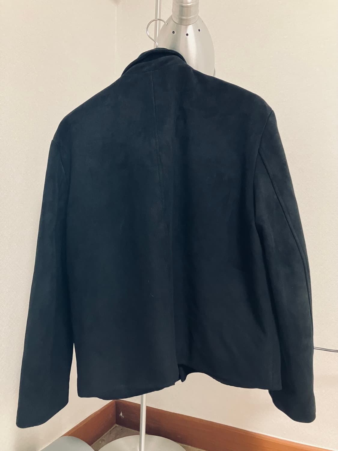 (실측)블랙스웨이드 쓰리버튼 크롭자켓 상품이미지2