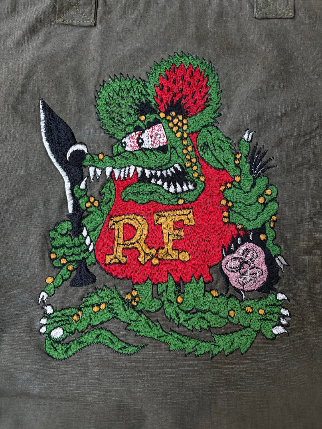 Rat Fink 랫핑크 자수 토트백 상품이미지2