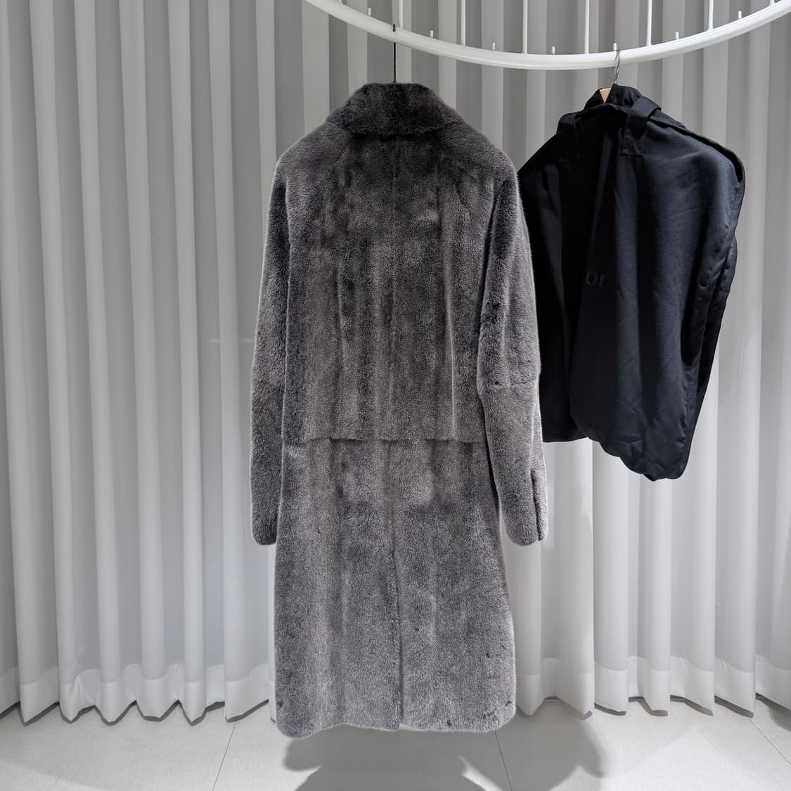 (A+/48) / 디올 남성 밍크 코트 그레이 상품이미지7