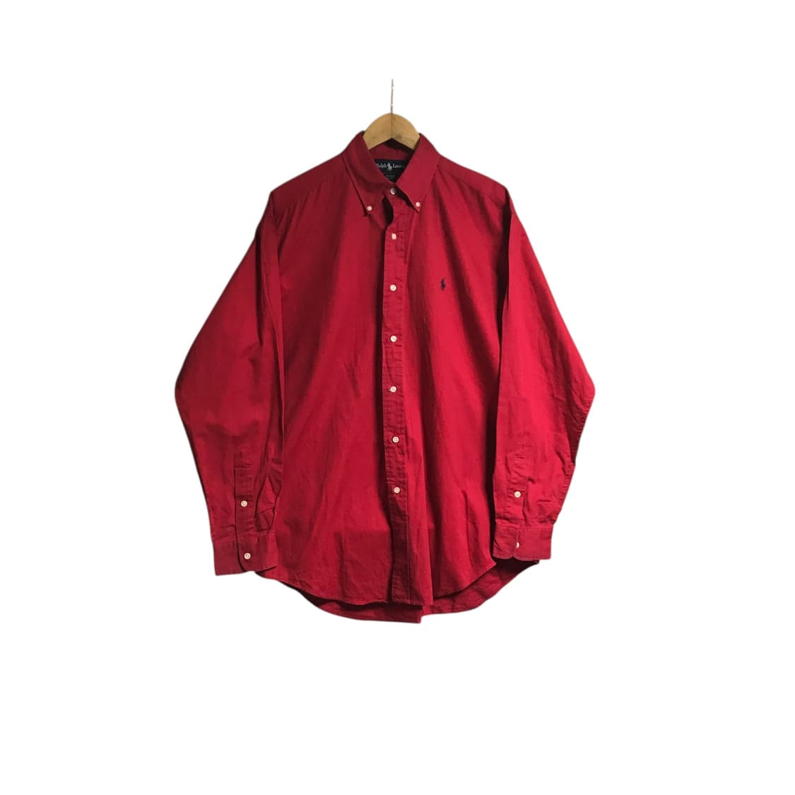 폴로 랄프로렌 빨강 단색셔츠 상품이미지2