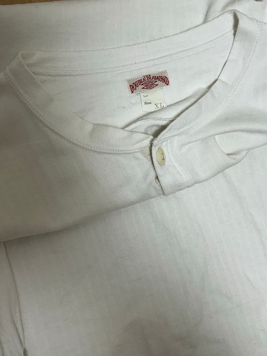 리얼 맥코이 더블 다이아몬드 화이트 헨리넥 상품이미지4