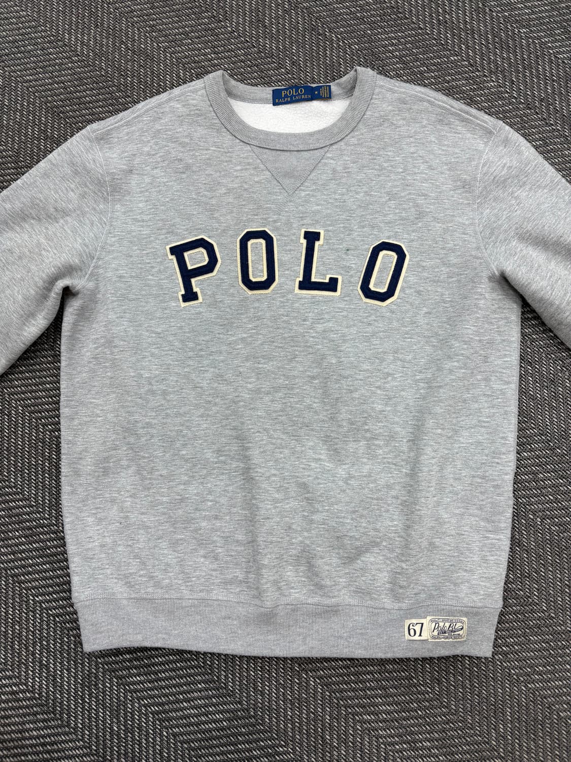 폴로 맨투맨 그레이 상품이미지3