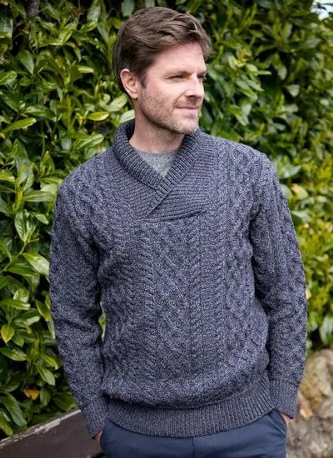 아란크래프트 숄 피셔맨 니트 M 상품이미지2