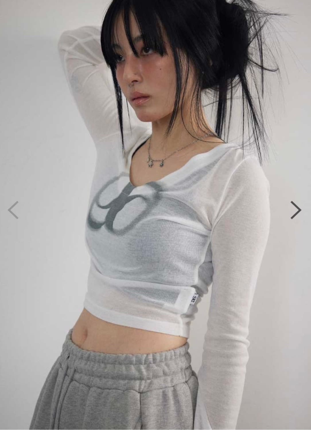 애즈온 시스루 티 See-Through T 판매 상품이미지1