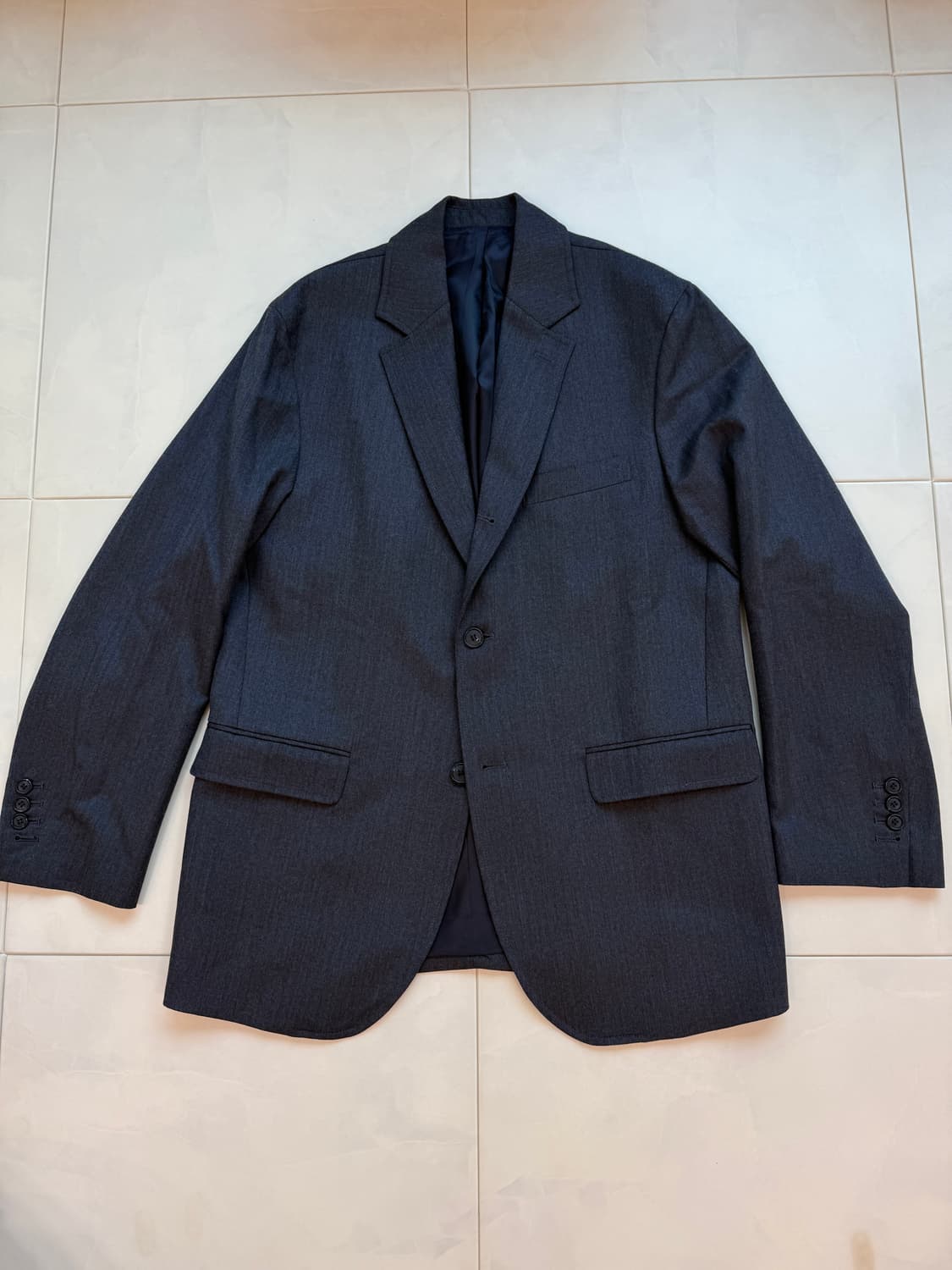 리넥츠 헤링본 색컷 블레이저 자켓 3(105) 상품이미지3