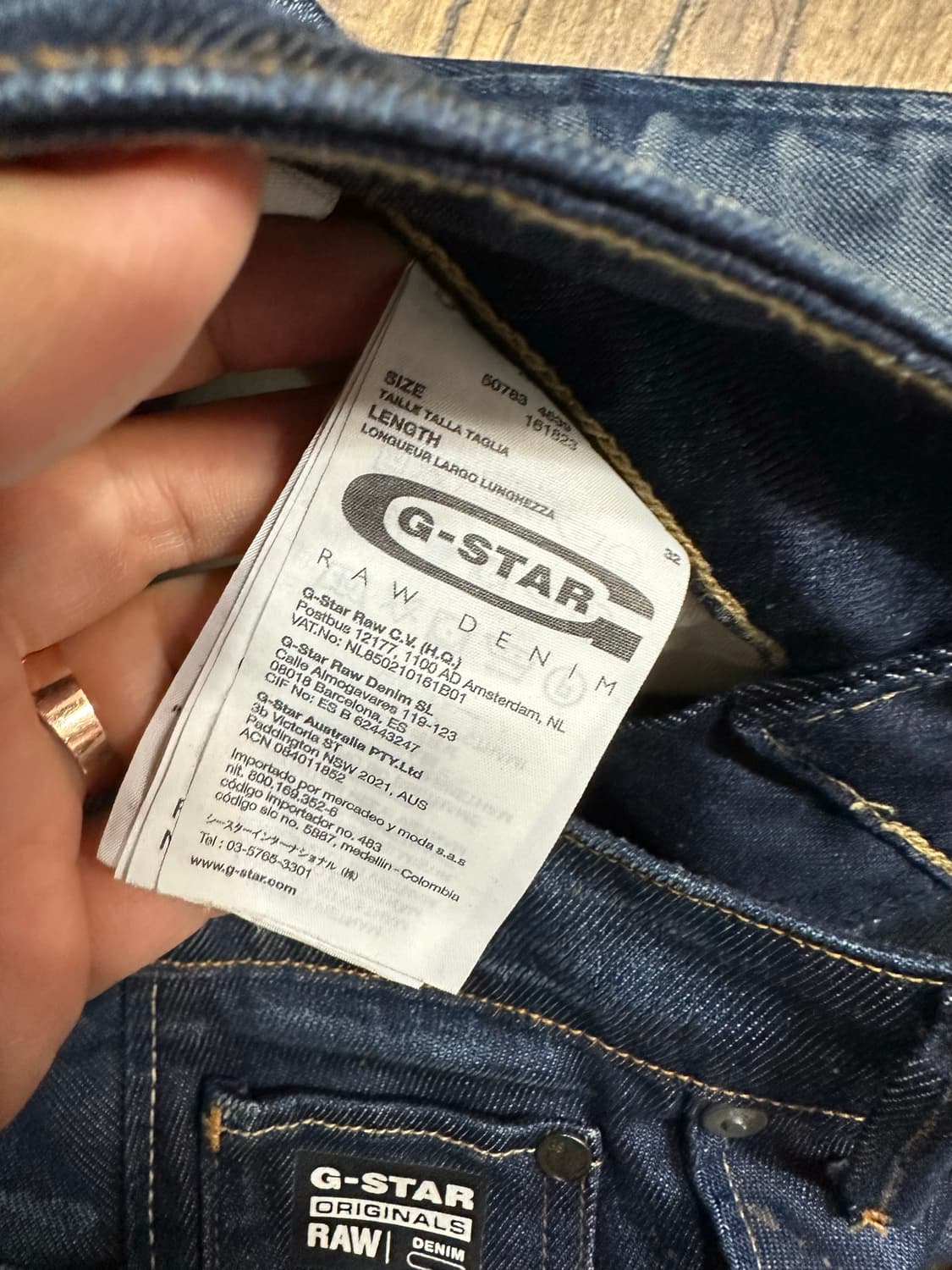 지스타로우 G-STAR RAW GS01 3D 엔지니어드 데님 팬츠30 상품이미지9
