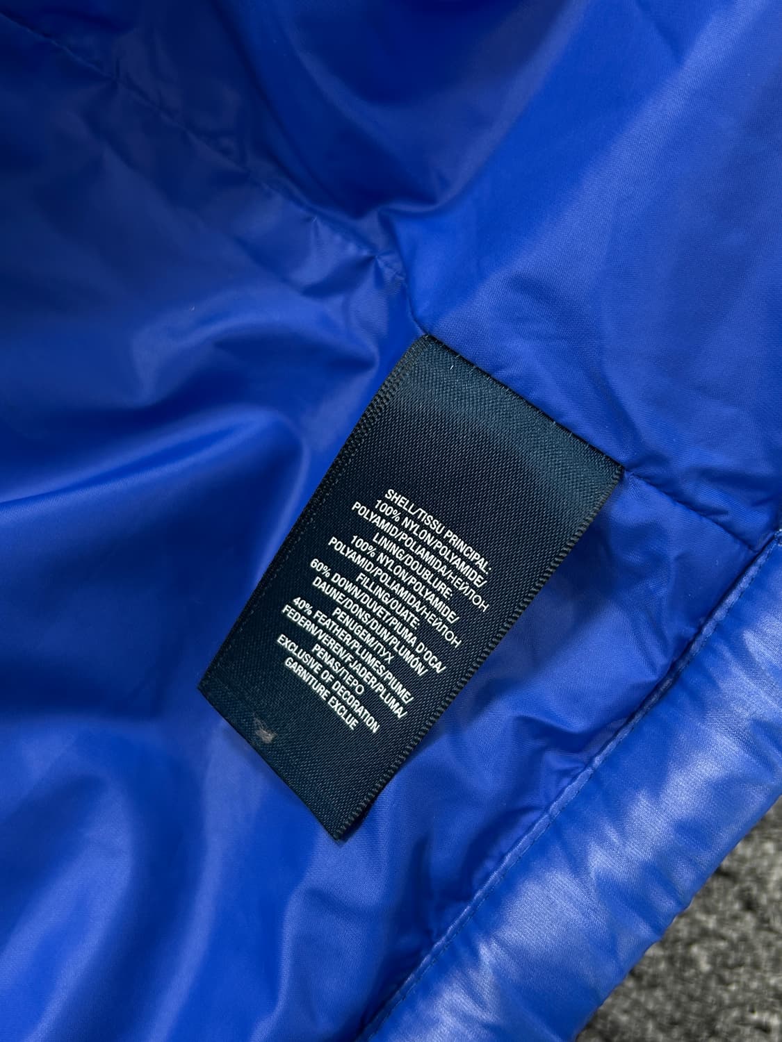 폴로 랄프로렌 빅포니 블루 패딩 XL   상품이미지9