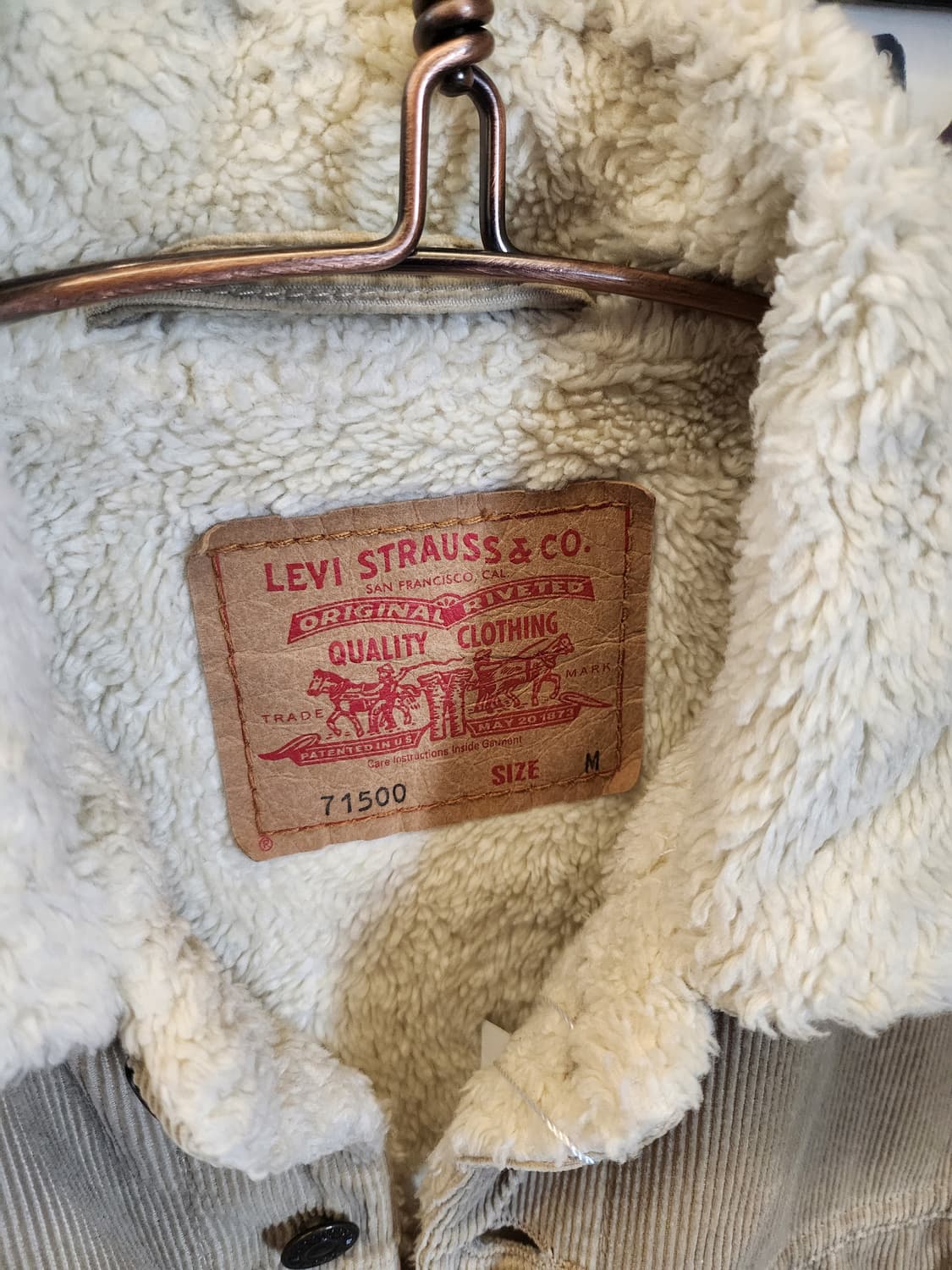 90's Levi's Corduroy trucker jacket71500 상품이미지3