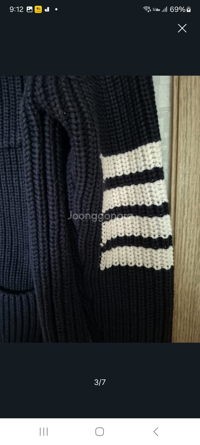 톰브라운니트가디건네이비.   M/L 상품이미지4