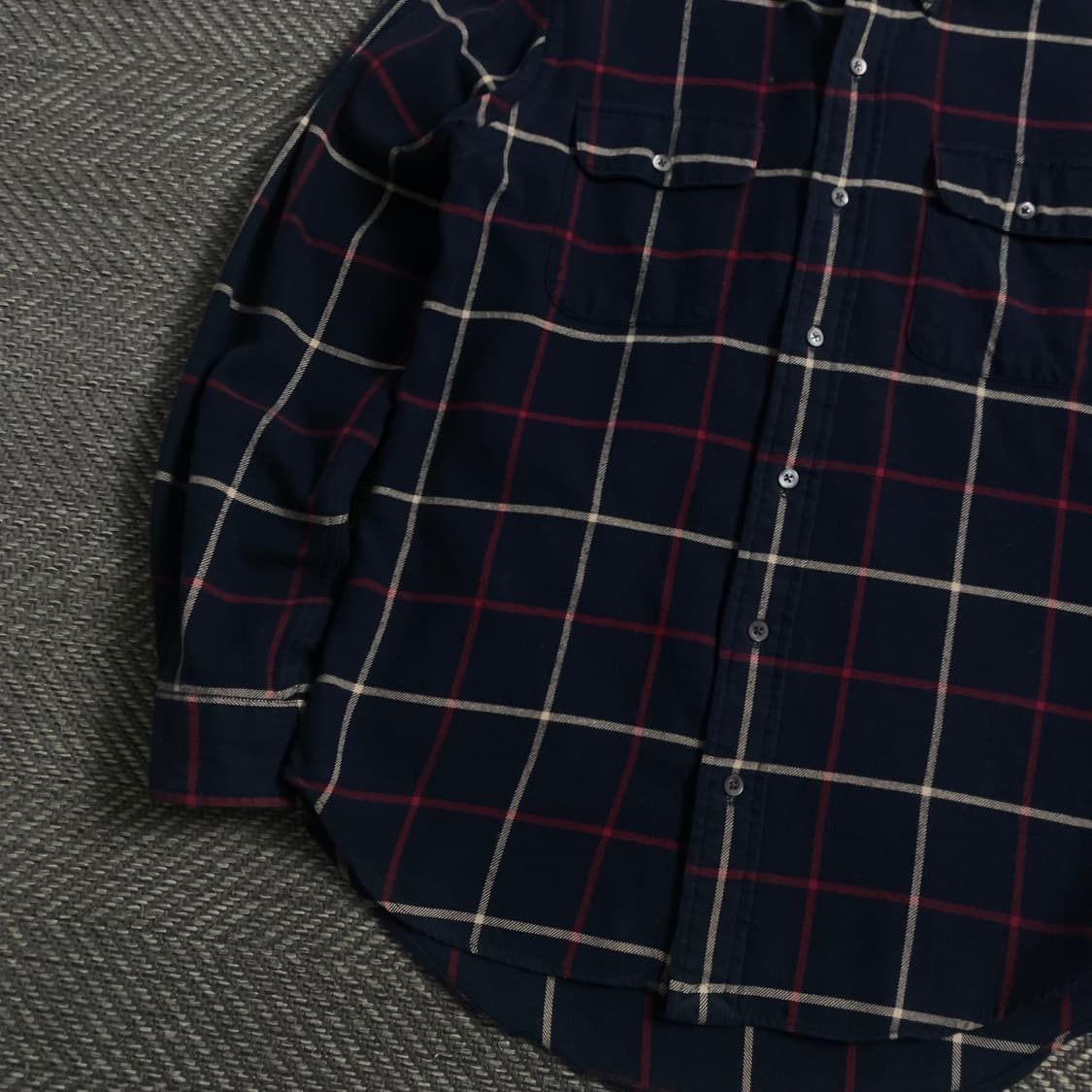 폴로 랄프로렌 체크 블럭 네이비 셔츠o 4638 상품이미지3