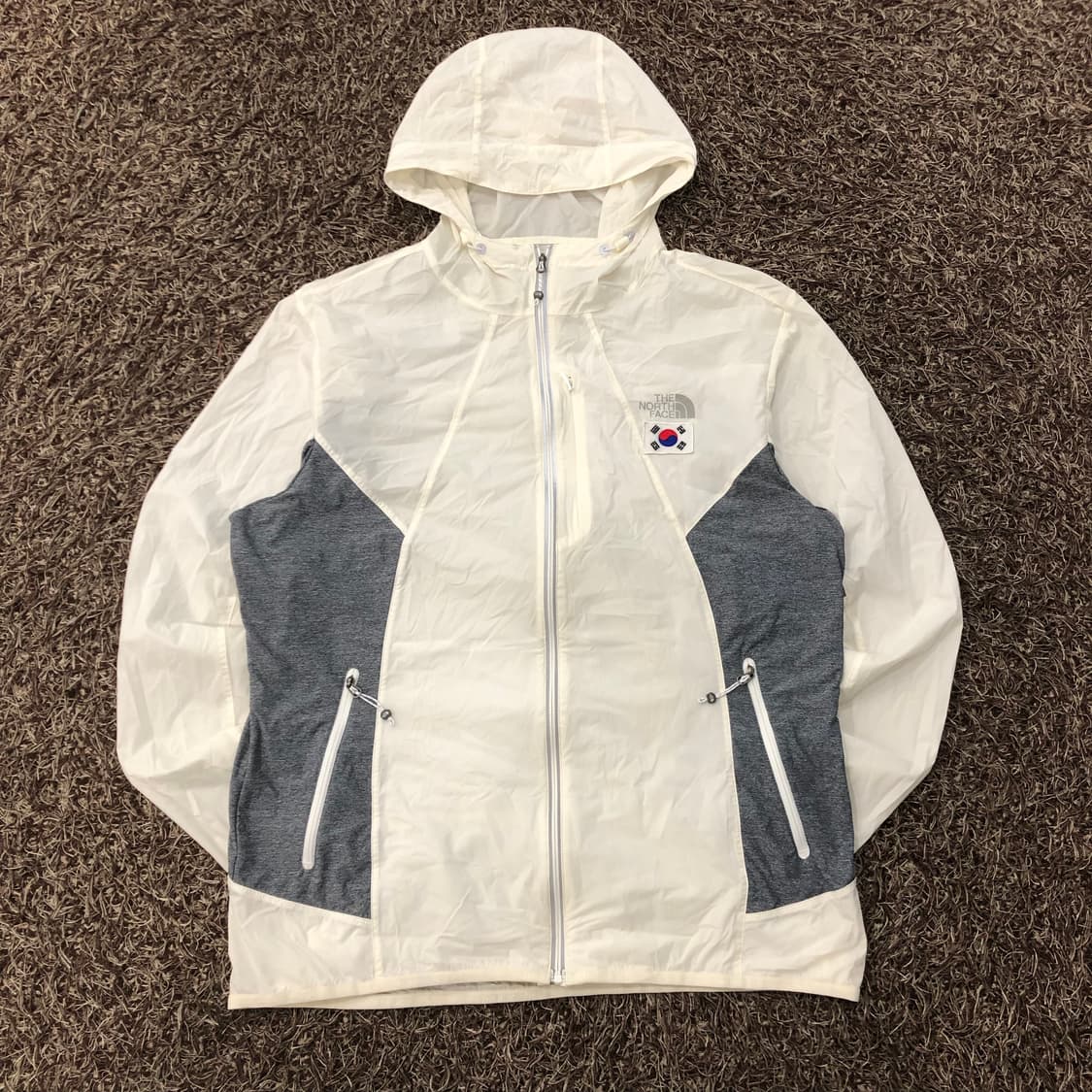 L 노스페이스 태극기 패치 나일론 바람막이 자켓 상품이미지1