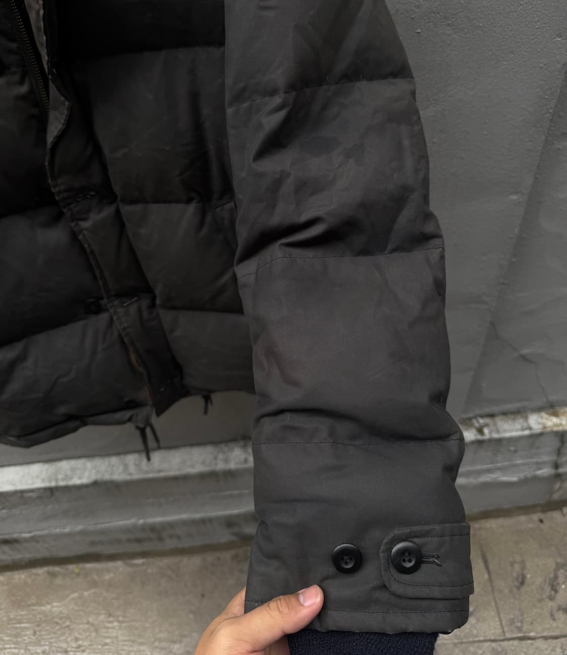 꼼데가르송 옴므 빈티지 오일 워싱 다운 패딩 자켓 상품이미지3