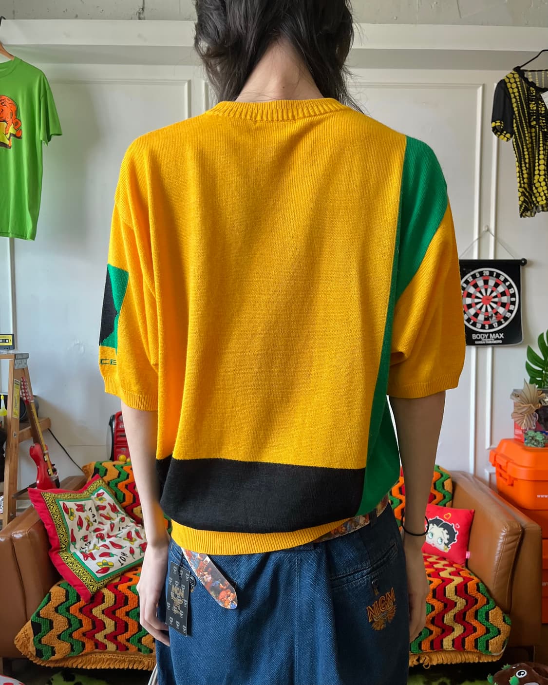 80-90s LANCEL Paris 1/2 Old Summer Knit 상품이미지3