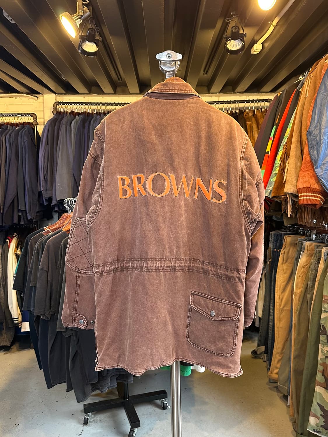90s NFL 미리지 미식축구 클리블랜드 브라운스 파카 1990 상품이미지2
