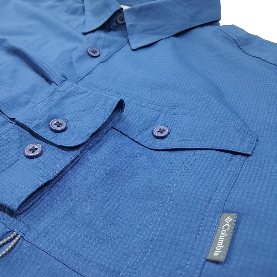 CL648 L 컬럼비아 옴니쉐이드 립스탑 블루 셔츠 남방 상품이미지5