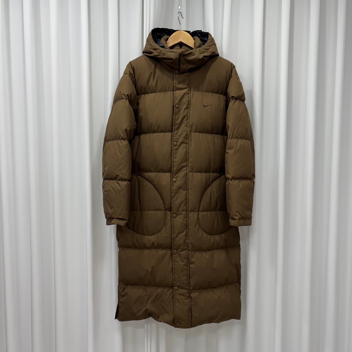나이키 브라운 스우시 오리털 롱패딩 상품이미지1