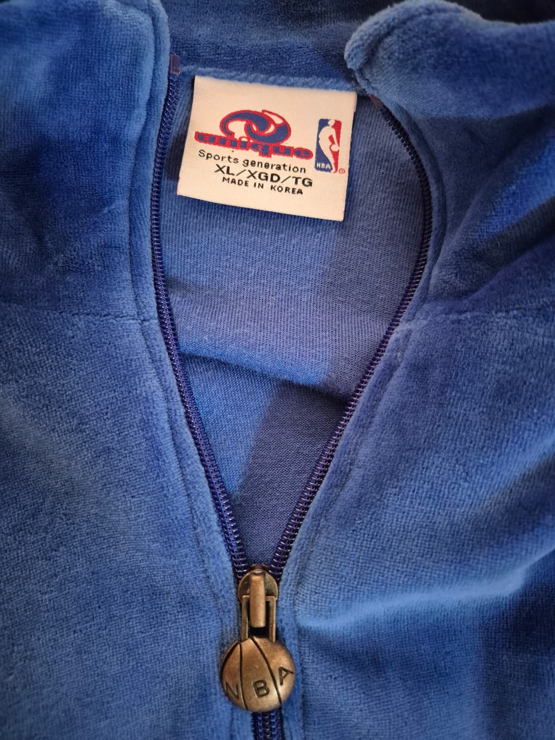 유니크 스포츠 NBA 뉴욕 닉스 벨루어(벨벳) 트랙자켓 상품이미지4