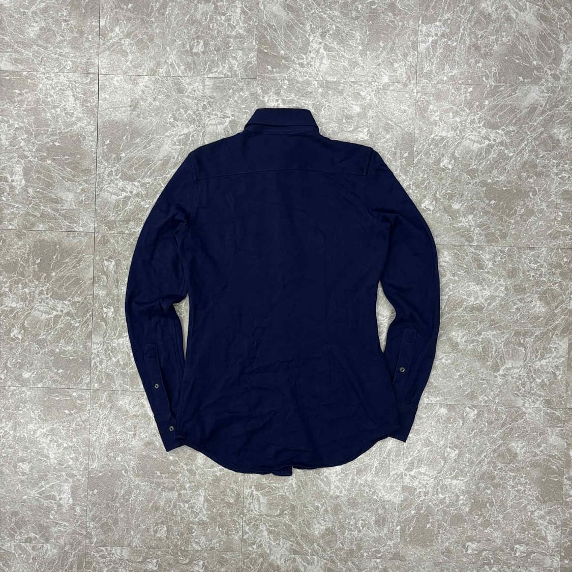 폴로 랄프로렌 네이비 니트 옥스포드 걸즈 셔츠(XS) 상품이미지3