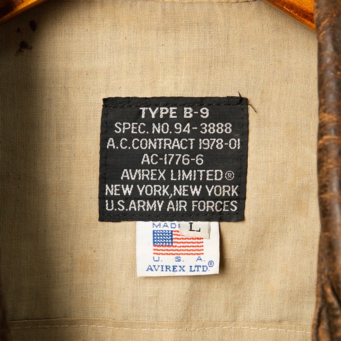 [L] 80s 아비렉스 B-9 레더 플라이트 베스트  상품이미지9