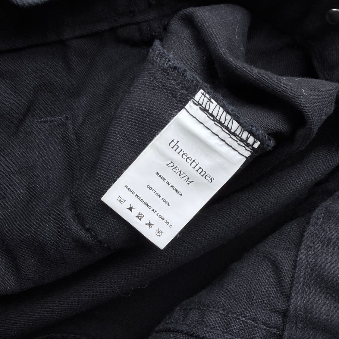 쓰리타임즈 프런지 데님자켓 상품이미지3
