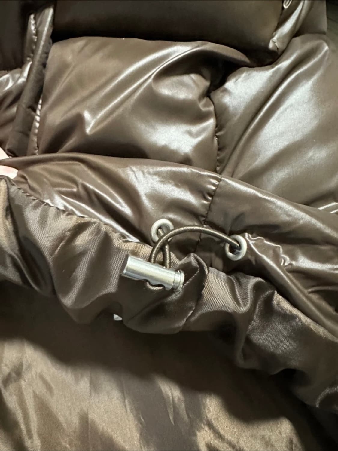 무드인사이드우먼 크롭 숏패딩 브라운 상품이미지7