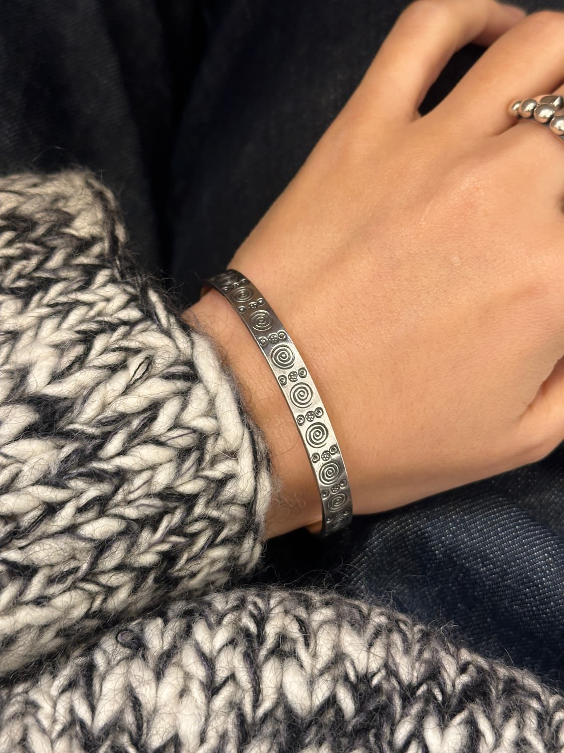 Spiral Path 925Silver Bangle🌀🌀🌀 상품이미지1