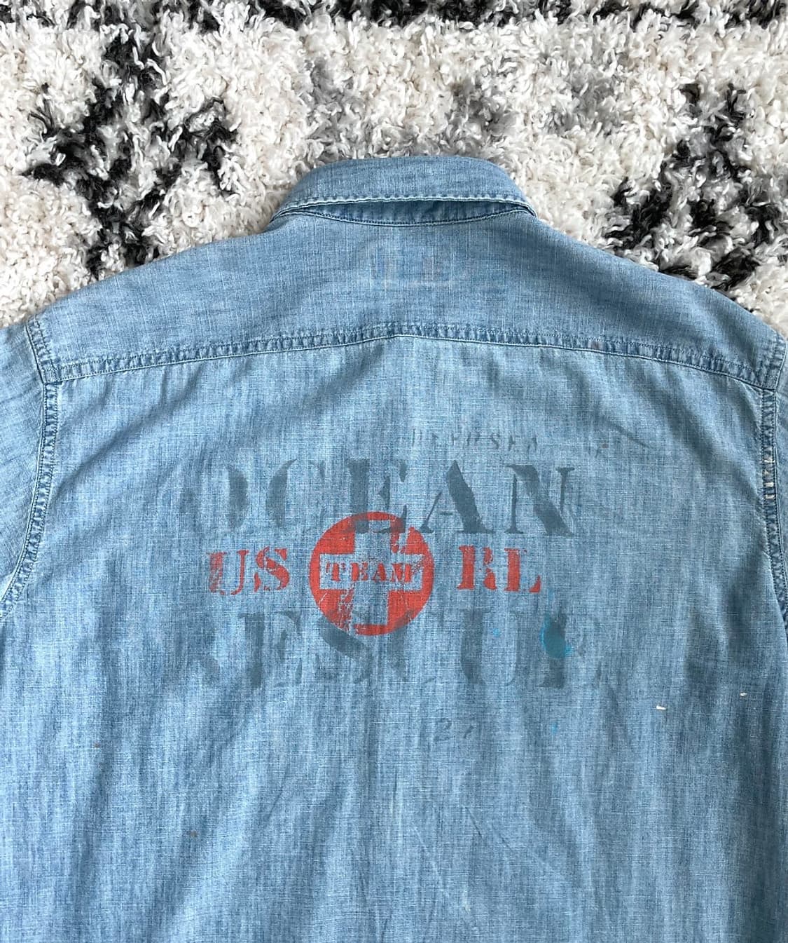 폴로 랄프로렌 해군 샴브레이 셔츠 폴로야상 폴로퍼티그 상품이미지7