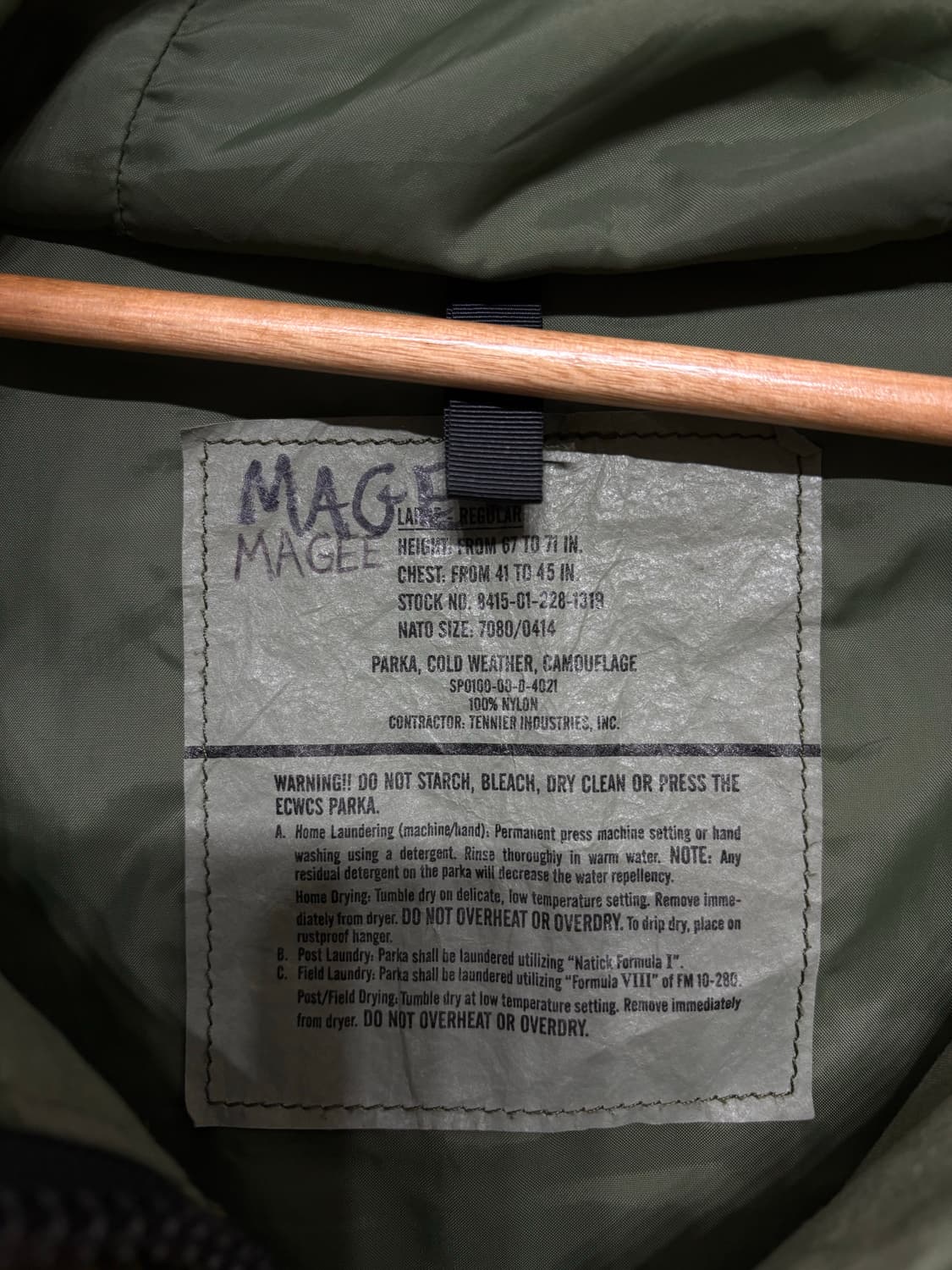 U.S Army Gore-tex ecwcs Woodland Parka   상품이미지3