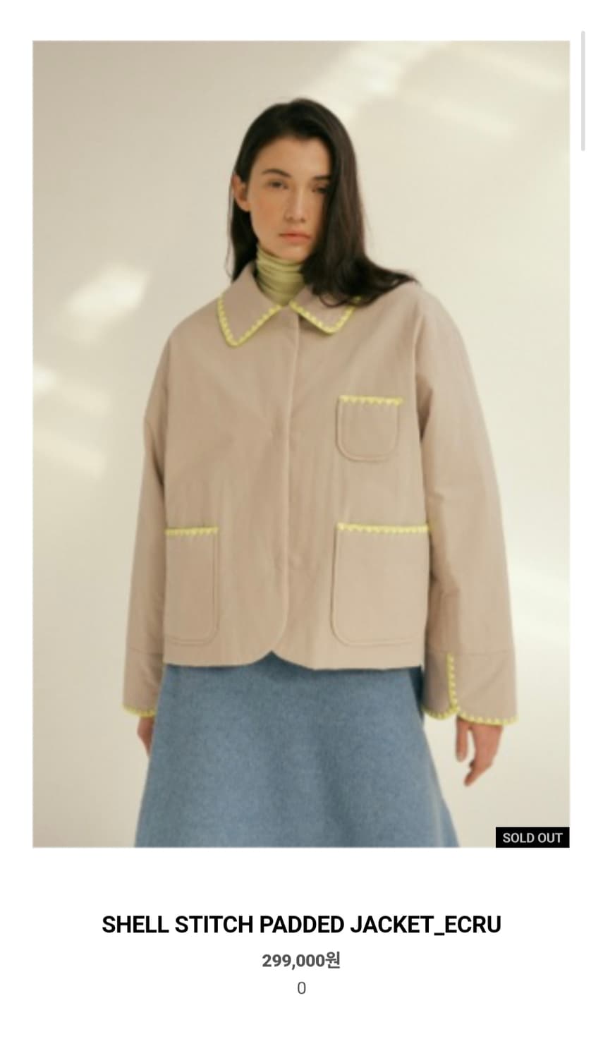 길트프리 gtfr 엄청가벼운 쉘 스티치 면자켓 프리사이즈 상품이미지2