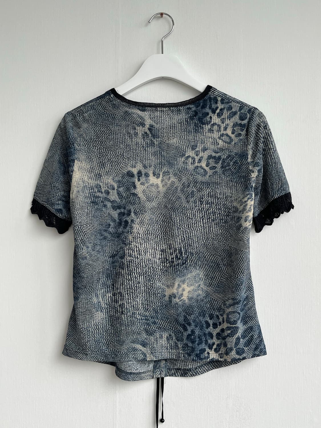 Vintage Ruched Print Tee 상품이미지4