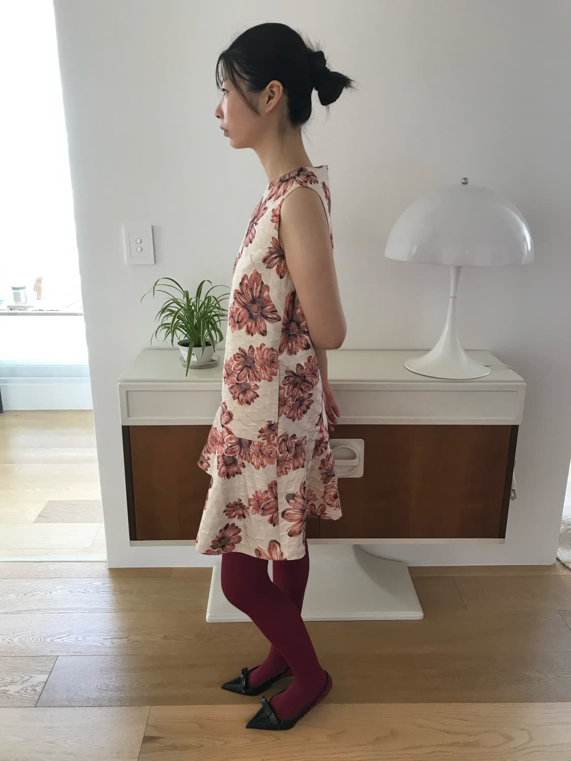 vintage flower pattern one-piece 상품이미지5