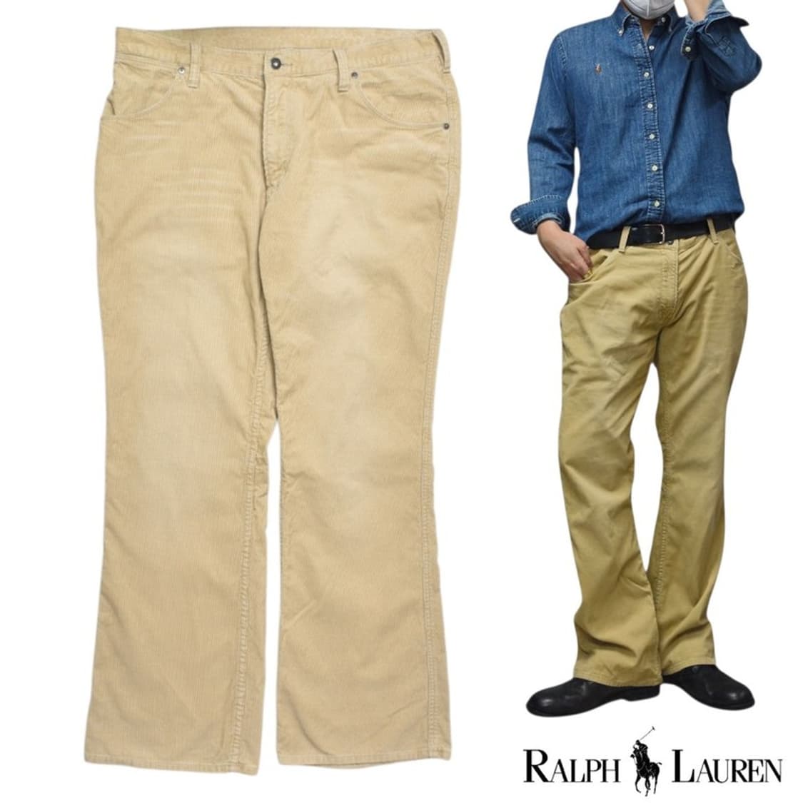 90S 폴로 랄프로렌 코듀로이 부츠컷 팬츠 36 N1173 상품이미지1