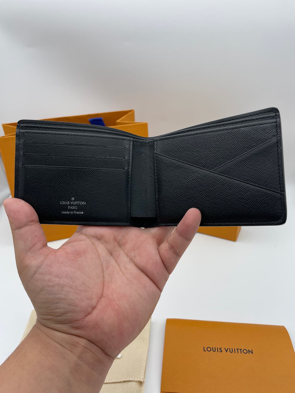 [ 풀구성 / 새상품급 ] 루이비통 멀티플 월릿 반지갑 블랙  상품이미지4