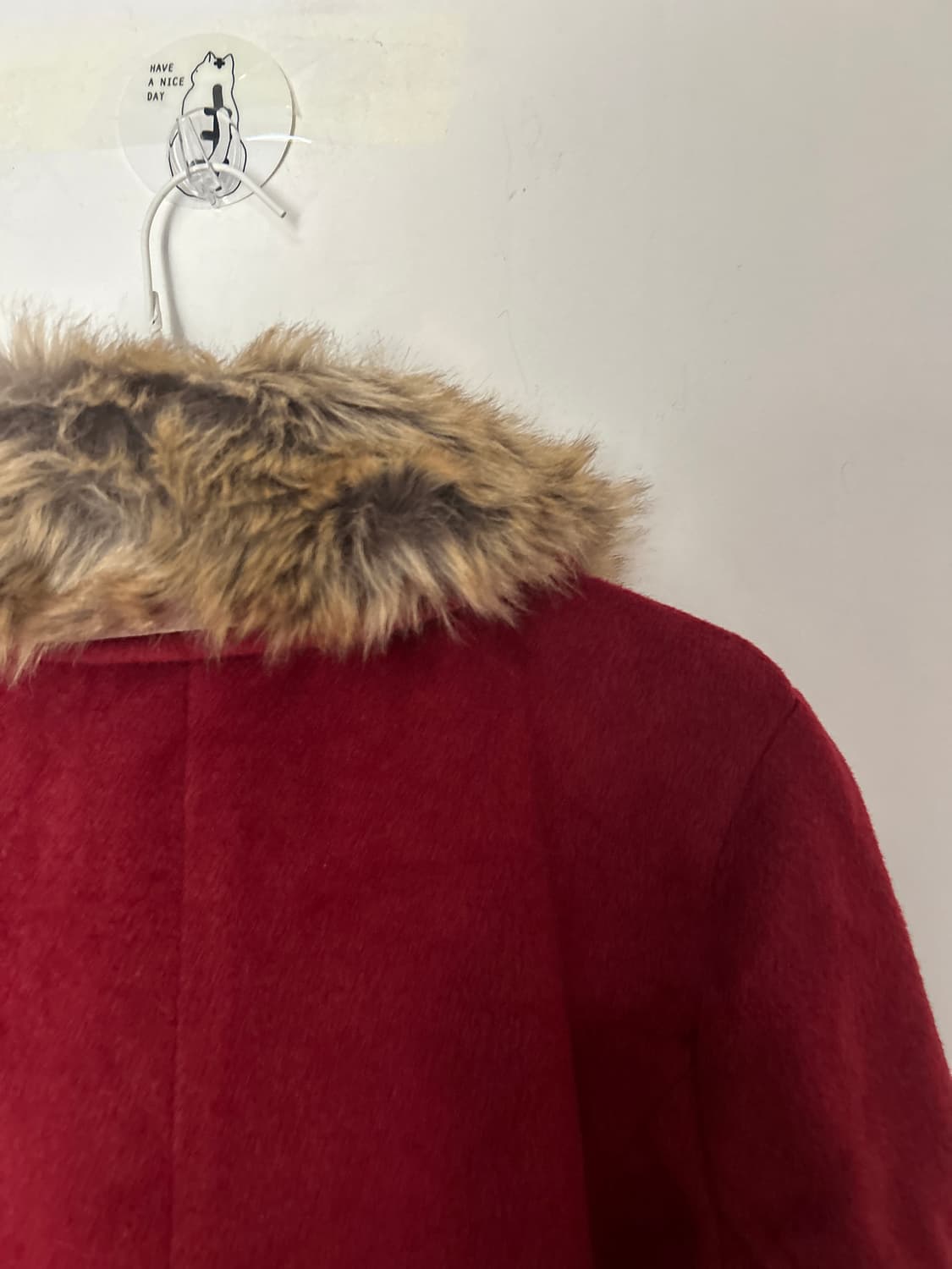 버건디 리본 코트  상품이미지6