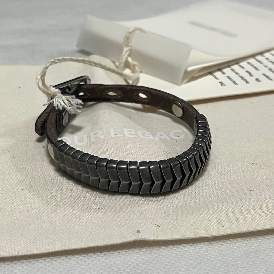 아워레가시 26ss SPINE 브레이슬릿/블랙 상품이미지1