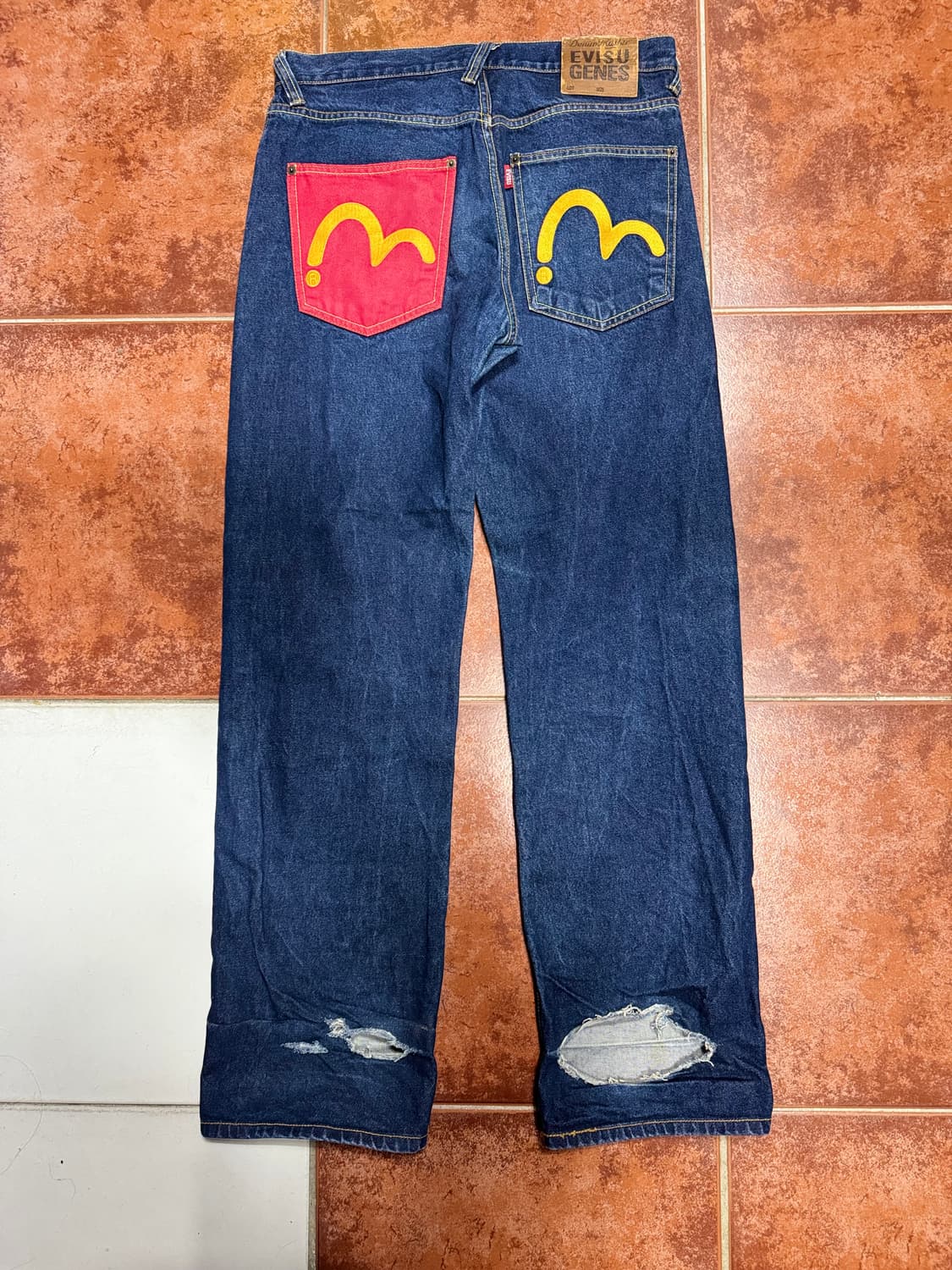 희귀)에비수 포켓 데님팬츠 32 상품이미지2