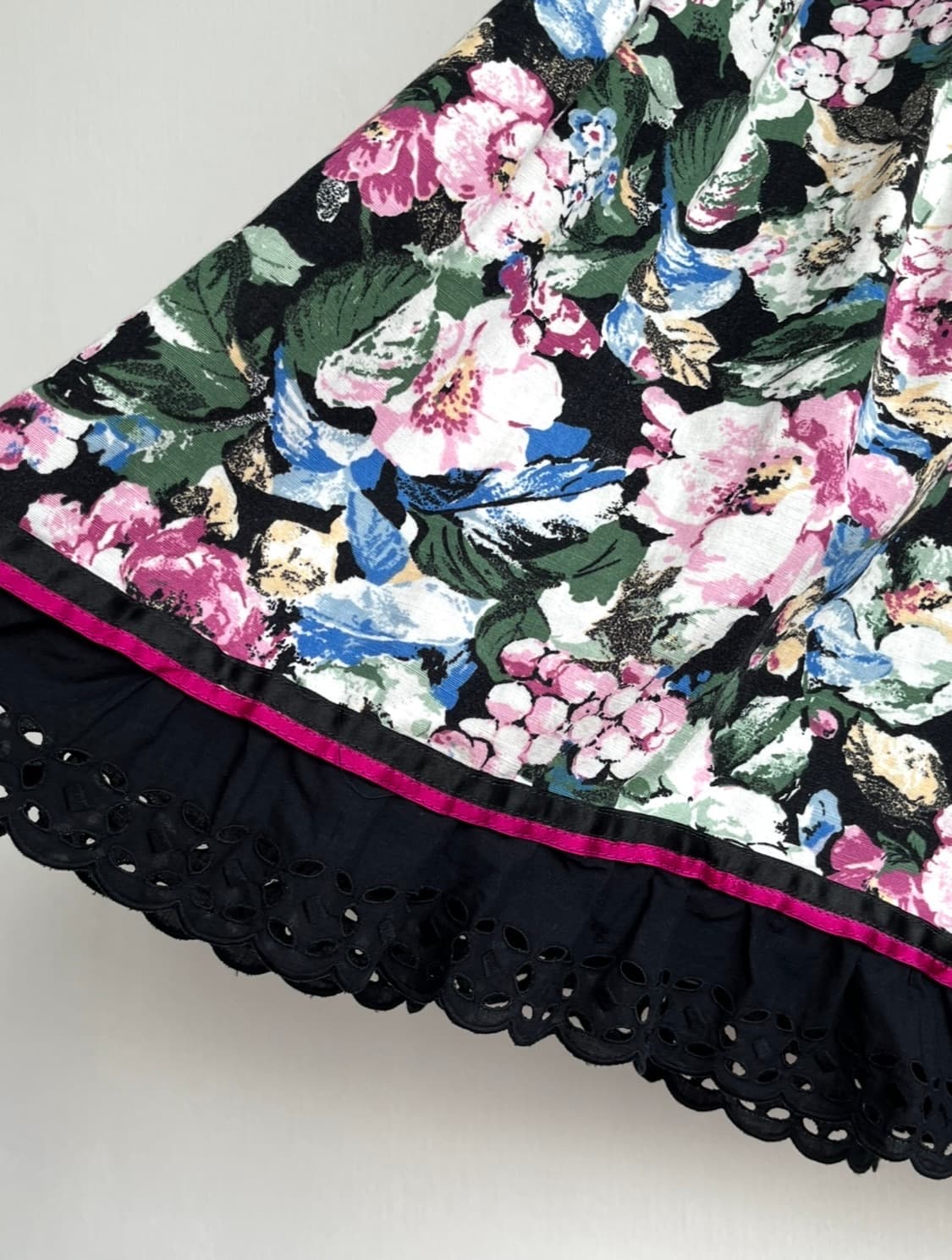 meico 로즈가든 플라워 레이스 플레어 스커트 상품이미지5