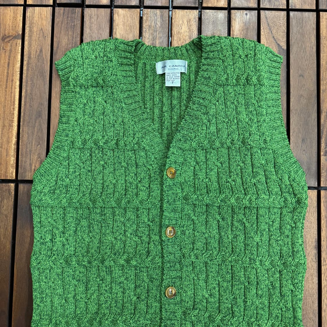 90s 에어 캐나다 승무원 니트 조끼 (M)   상품이미지2