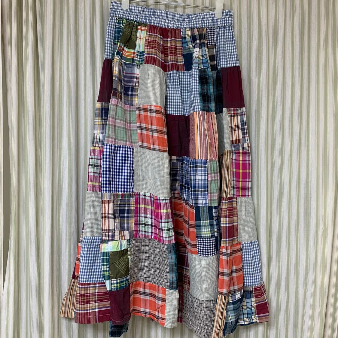 빈티지 패치워크 롱스커트 상품이미지1