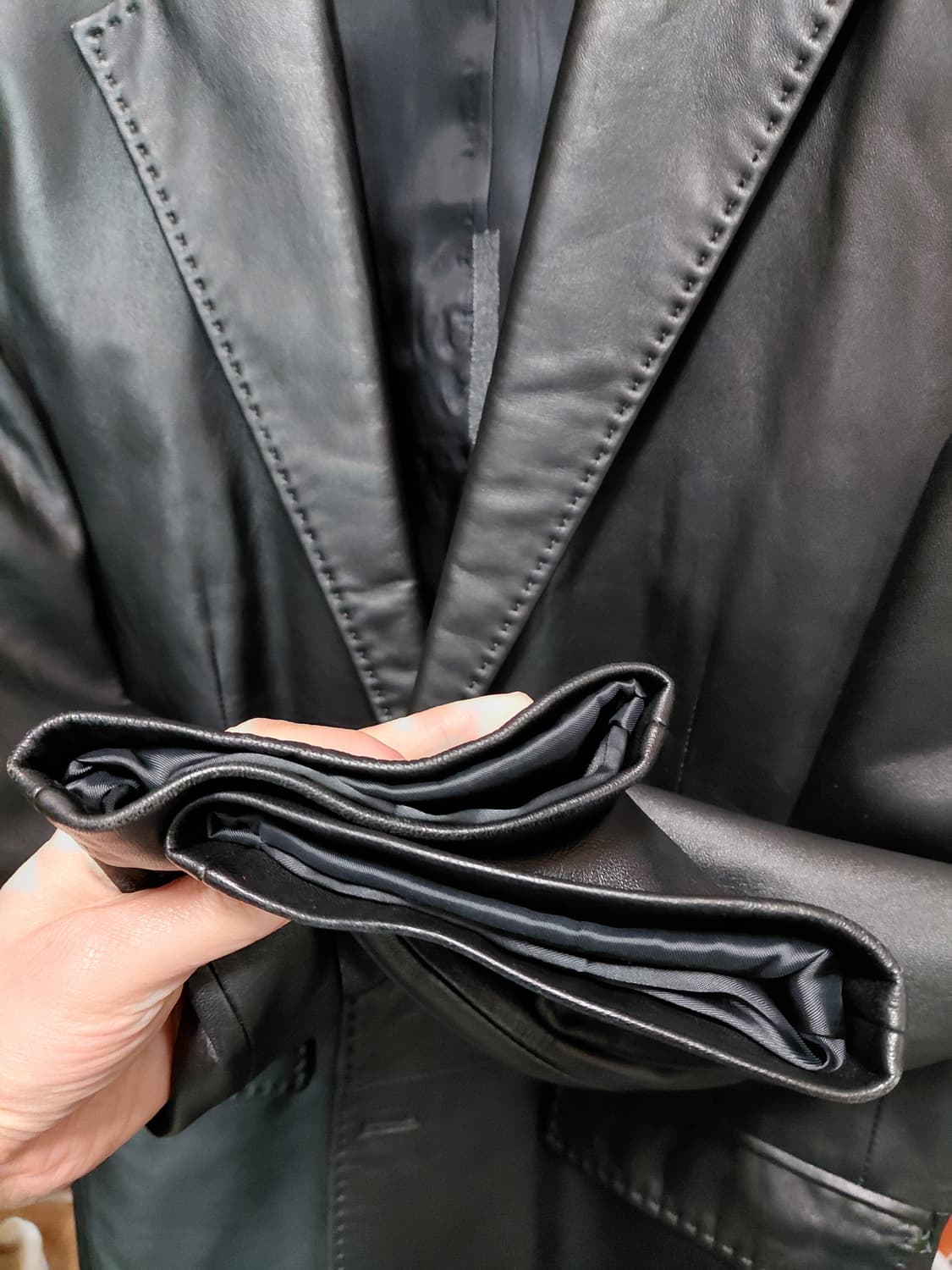 [인터메조]양가죽 자켓 103사이즈 상품이미지9