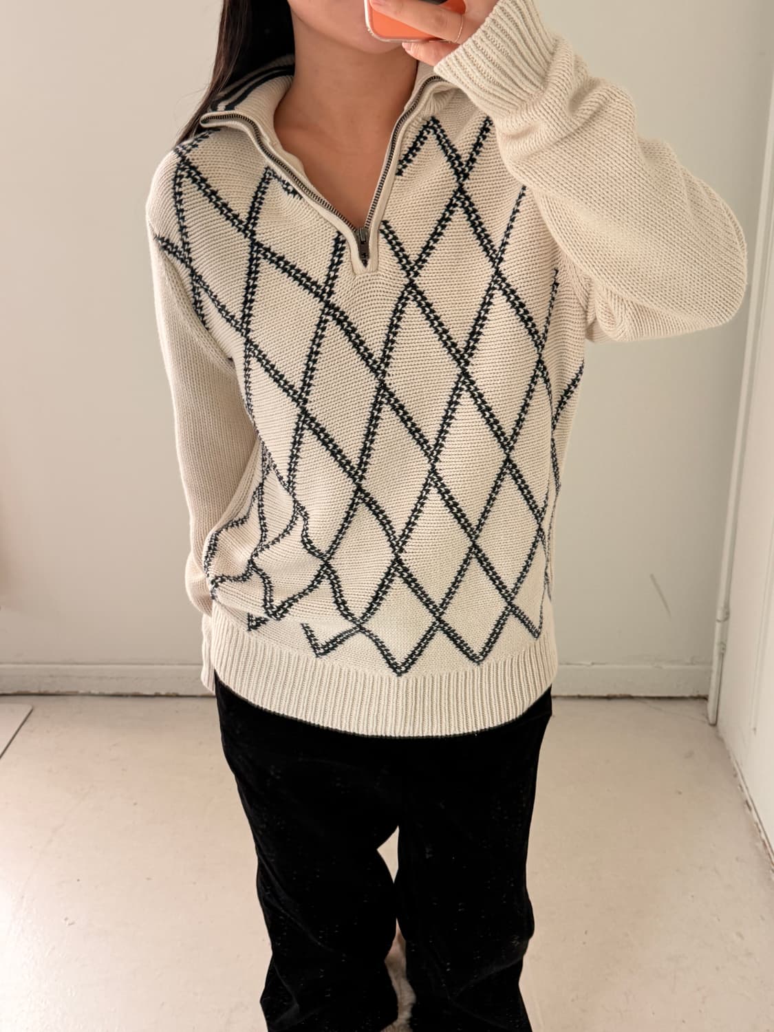 타미힐피거 쿼터 집 니트스웨터 상품이미지1