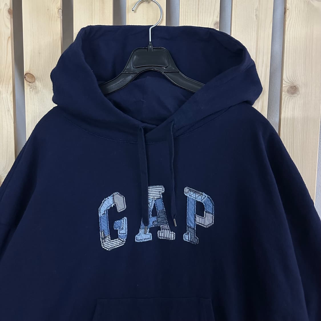 (XL) GAP 갭 네이비 패치 후드티 상품이미지3