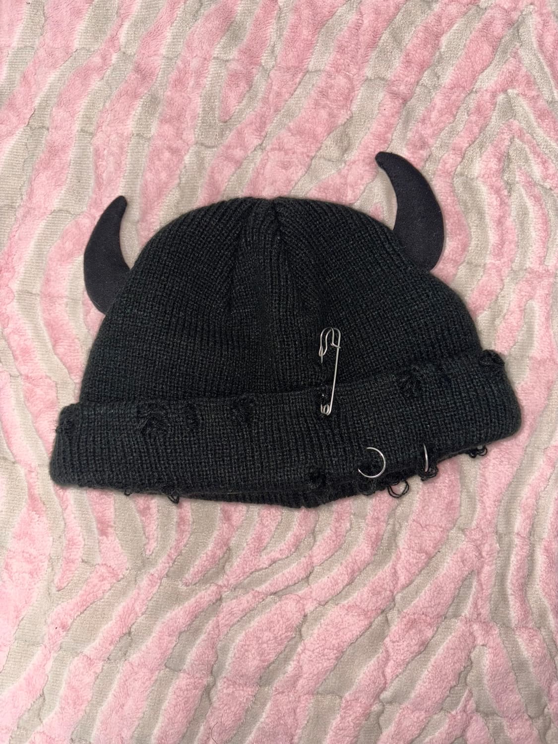 귀여운 악마 모자 갸루 지뢰계 힙 상품이미지1