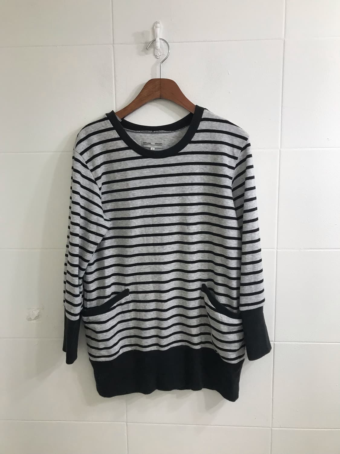 사와코 그레이 니혼진 하이넥 더블버튼 케이프 코디세트 상품이미지6