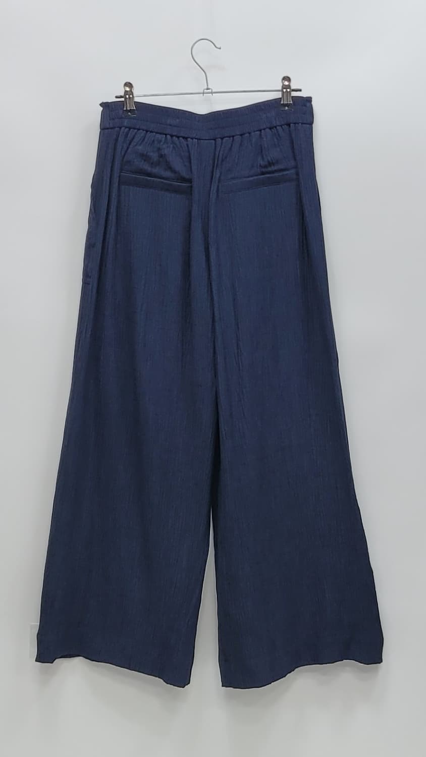 BENETTON 25SS  베네통 레이온 와이드 팬츠 / 여 67 네이비 상품이미지2