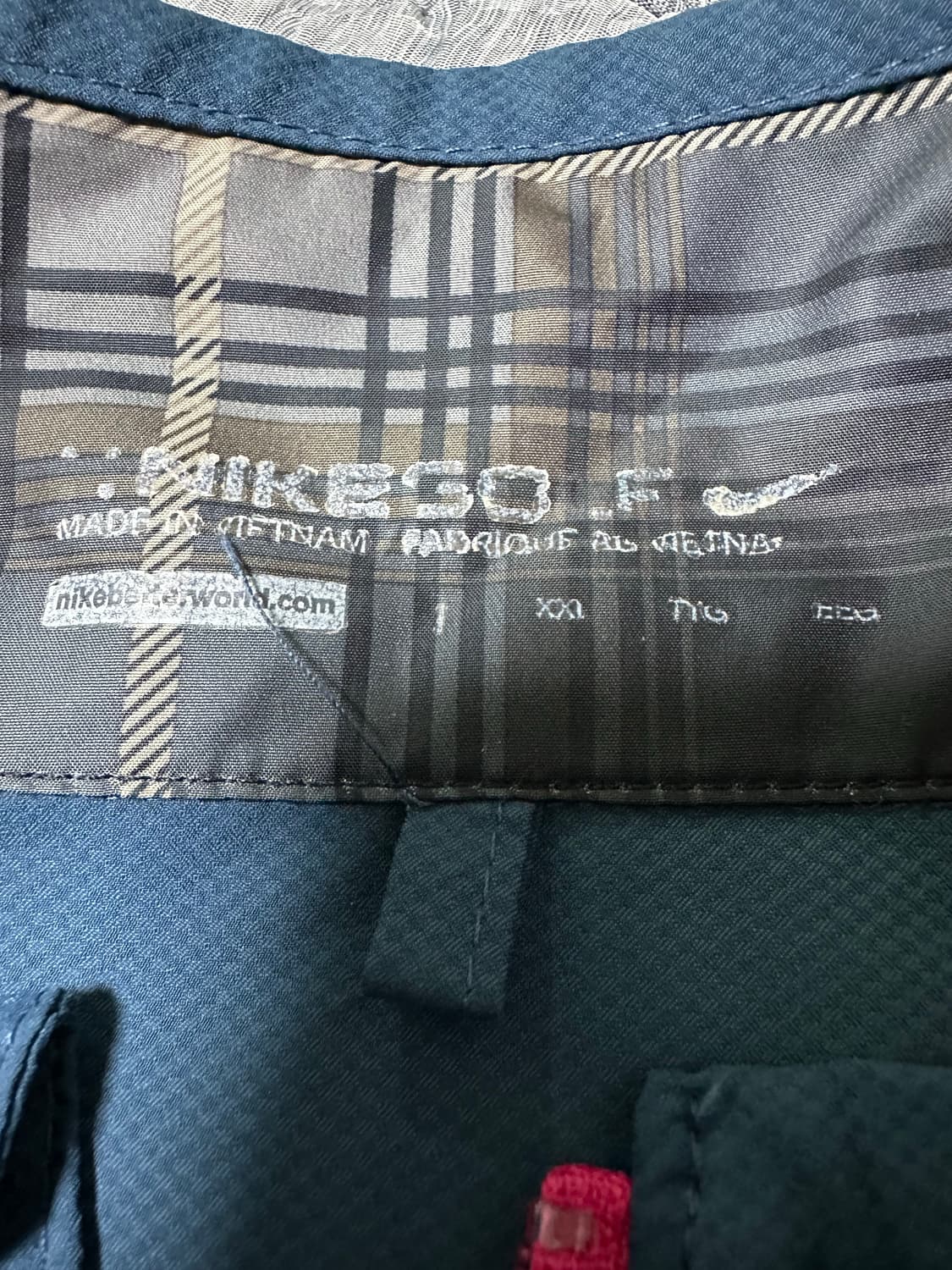 나이키 네이비 바람막이 핑크 지퍼 상품이미지4